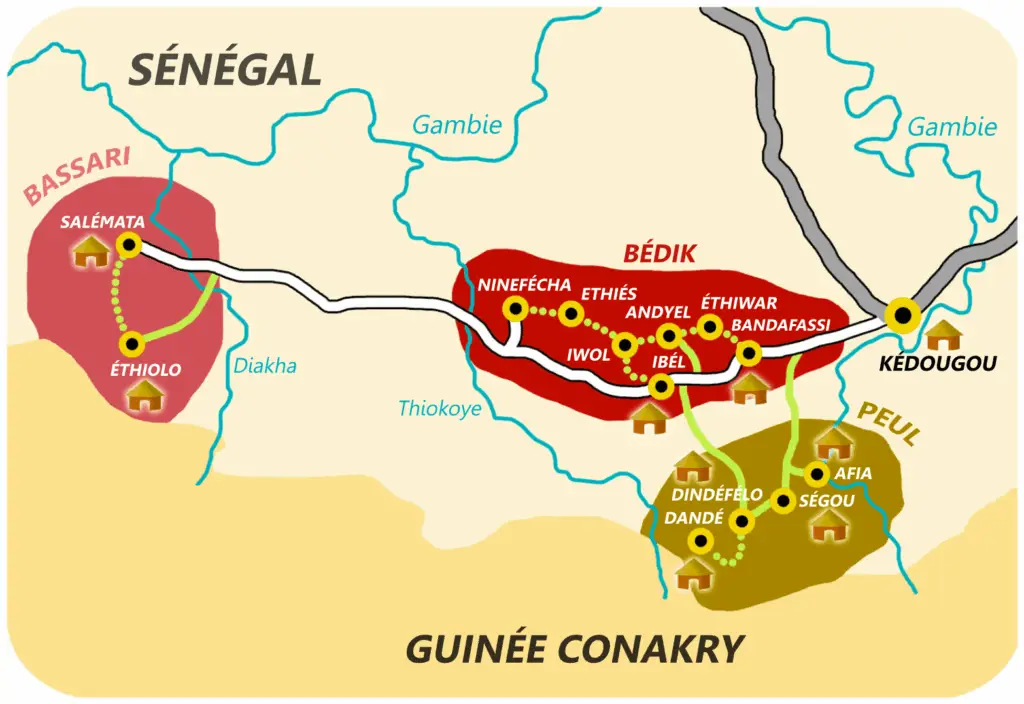 mapa pais bassari